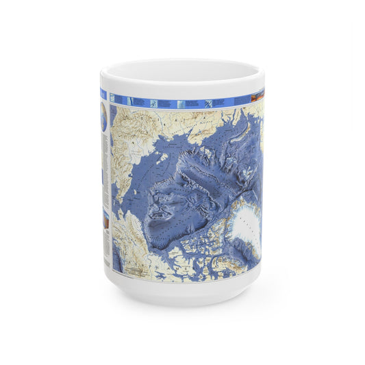 Arctic Ocean (1990) (Map) White Coffee Mug-15oz-The Sticker Space