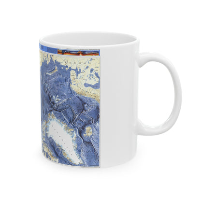 Arctic Ocean (1990) (Map) White Coffee Mug-The Sticker Space