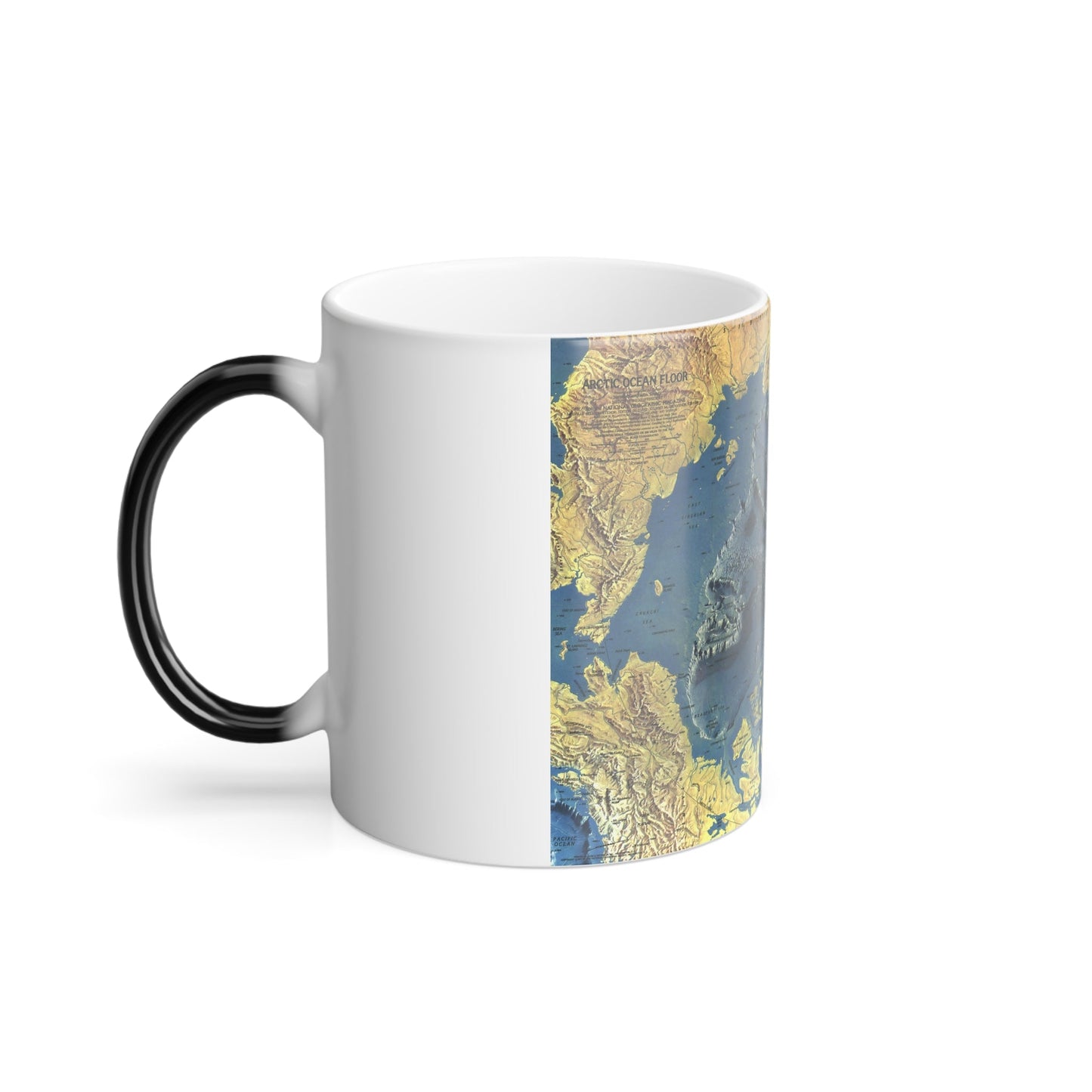 Arctic Ocean Floor (1971) (Map) Color Changing Mug 11oz-11oz-The Sticker Space