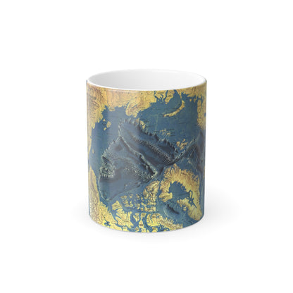 Arctic Ocean Floor (1971) (Map) Color Changing Mug 11oz-11oz-The Sticker Space