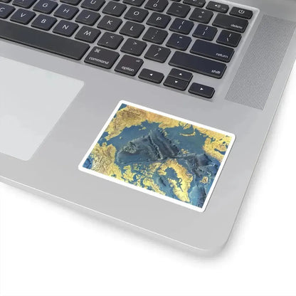 Arctic Ocean Floor (1971) (Map) STICKER Vinyl Kiss-Cut Decal - The Sticker Space