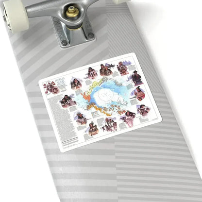 Arctic - Peoples of the (1983) (Map) STICKER Vinyl Kiss-Cut Decal - The Sticker Space