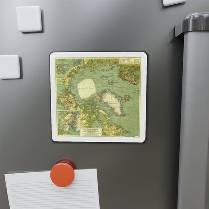 Arctic Regions (1925) (Map) Refrigerator Magnet-The Sticker Space