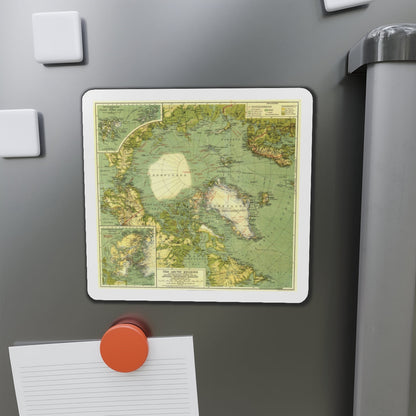 Arctic Regions (1925) (Map) Refrigerator Magnet-The Sticker Space