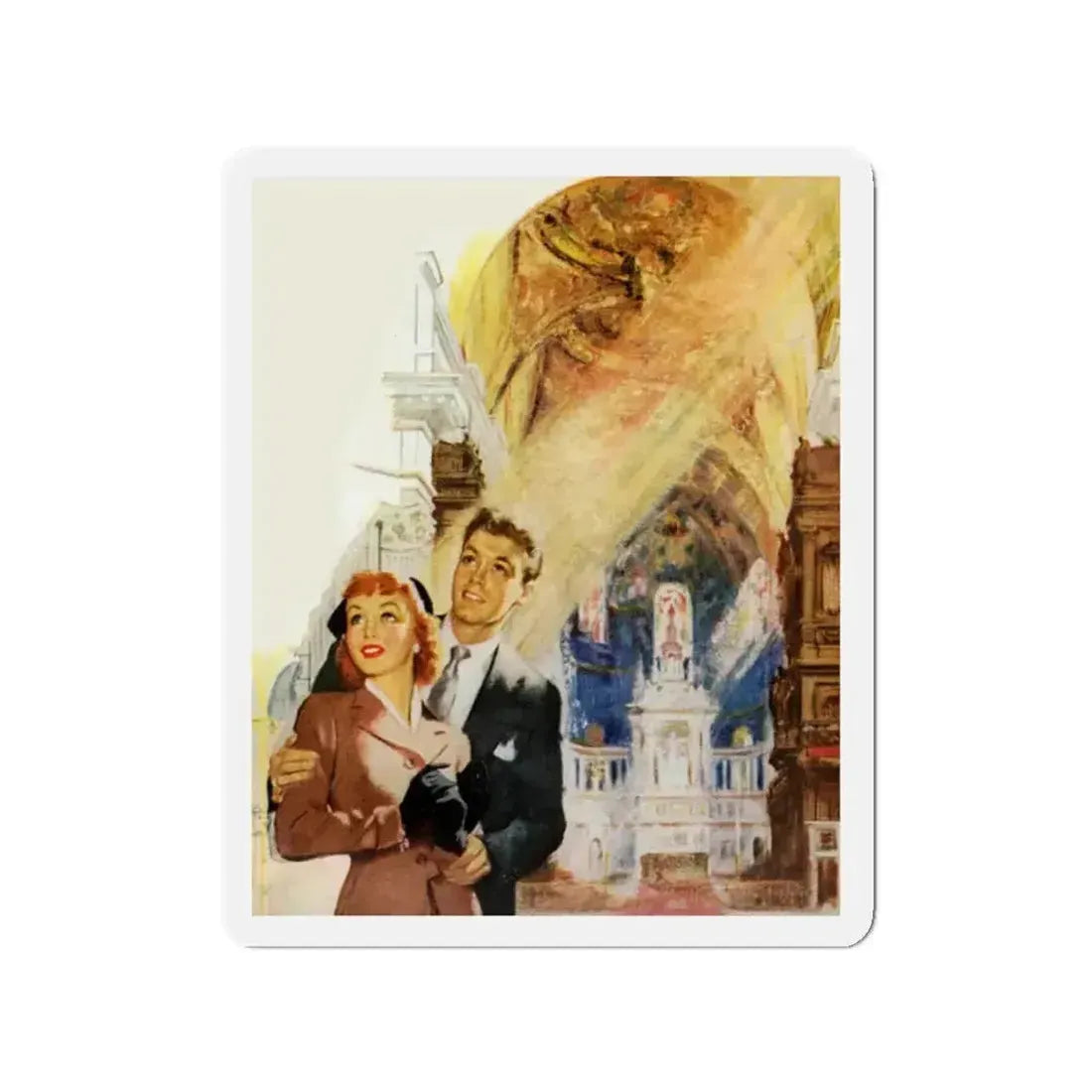 Are there Giant Frogs in your Future, 1953 (Magazine Illustration) Refrigerator Magnet - The Sticker Space