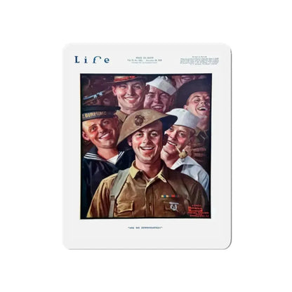 Are We Downhearted, Life magazine, November 28, 1918 (Magazine Illustration) Refrigerator Magnet 5 Inch - The Sticker Space
