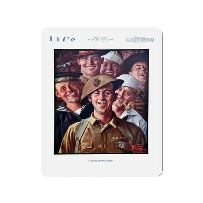 Are We Downhearted, Life magazine, November 28, 1918 (Magazine Illustration) Refrigerator Magnet - The Sticker Space