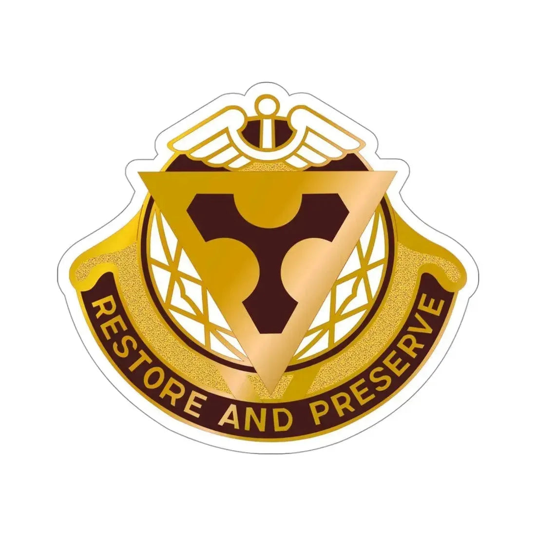 Area Dental Laboratory Fort Sam Houston (U.S. Army) STICKER Vinyl Die-Cut Decal 4 Inch - The Sticker Space