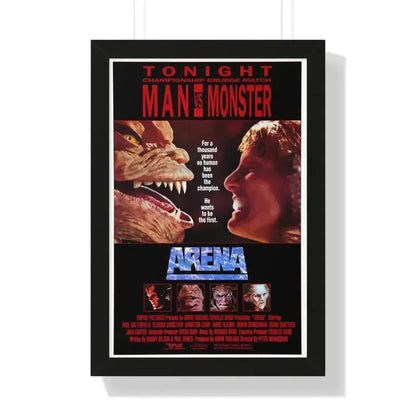 ARENA 1989 - Framed Movie Poster 16″ x 24″ Black - The Sticker Space
