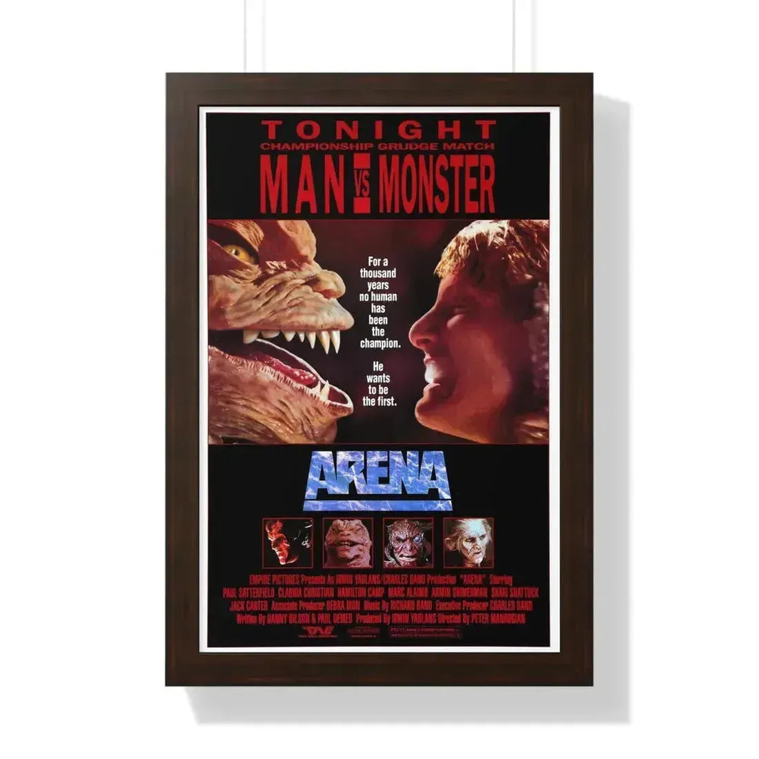 ARENA 1989 - Framed Movie Poster 16″ x 24″ Walnut - The Sticker Space