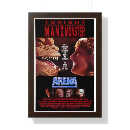 ARENA 1989 - Framed Movie Poster 16″ x 24″ Walnut - The Sticker Space