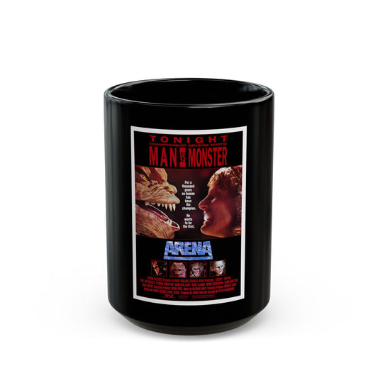 ARENA 1989 Movie Poster - Black Coffee Mug-15oz-The Sticker Space