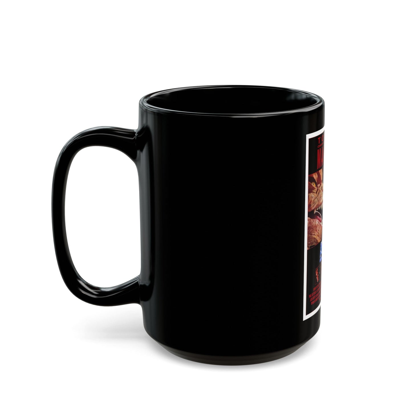 ARENA 1989 Movie Poster - Black Coffee Mug-The Sticker Space