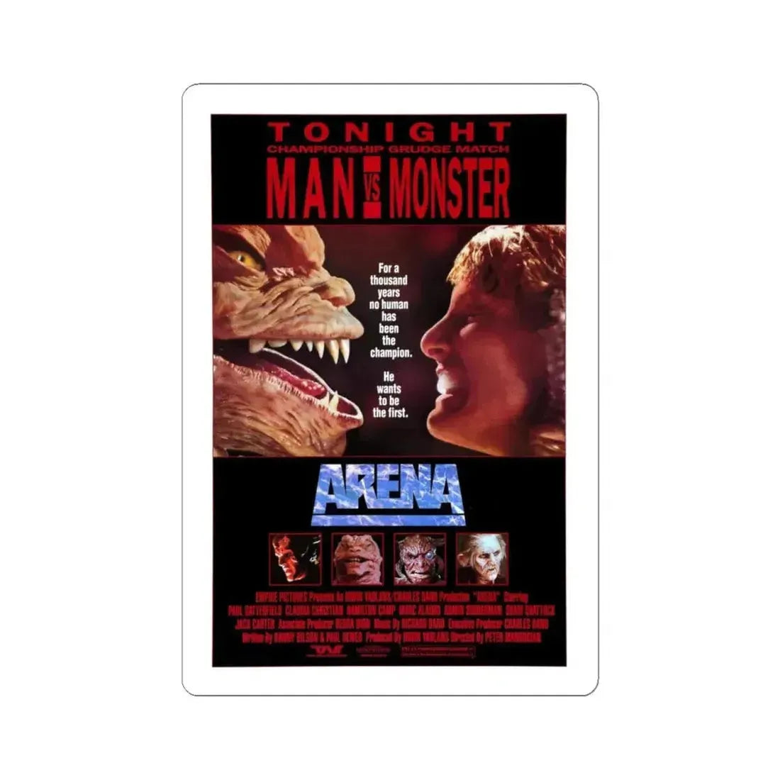 ARENA 1989 Movie Poster - STICKER Vinyl Kiss-Cut Decal 6 Inch White - The Sticker Space