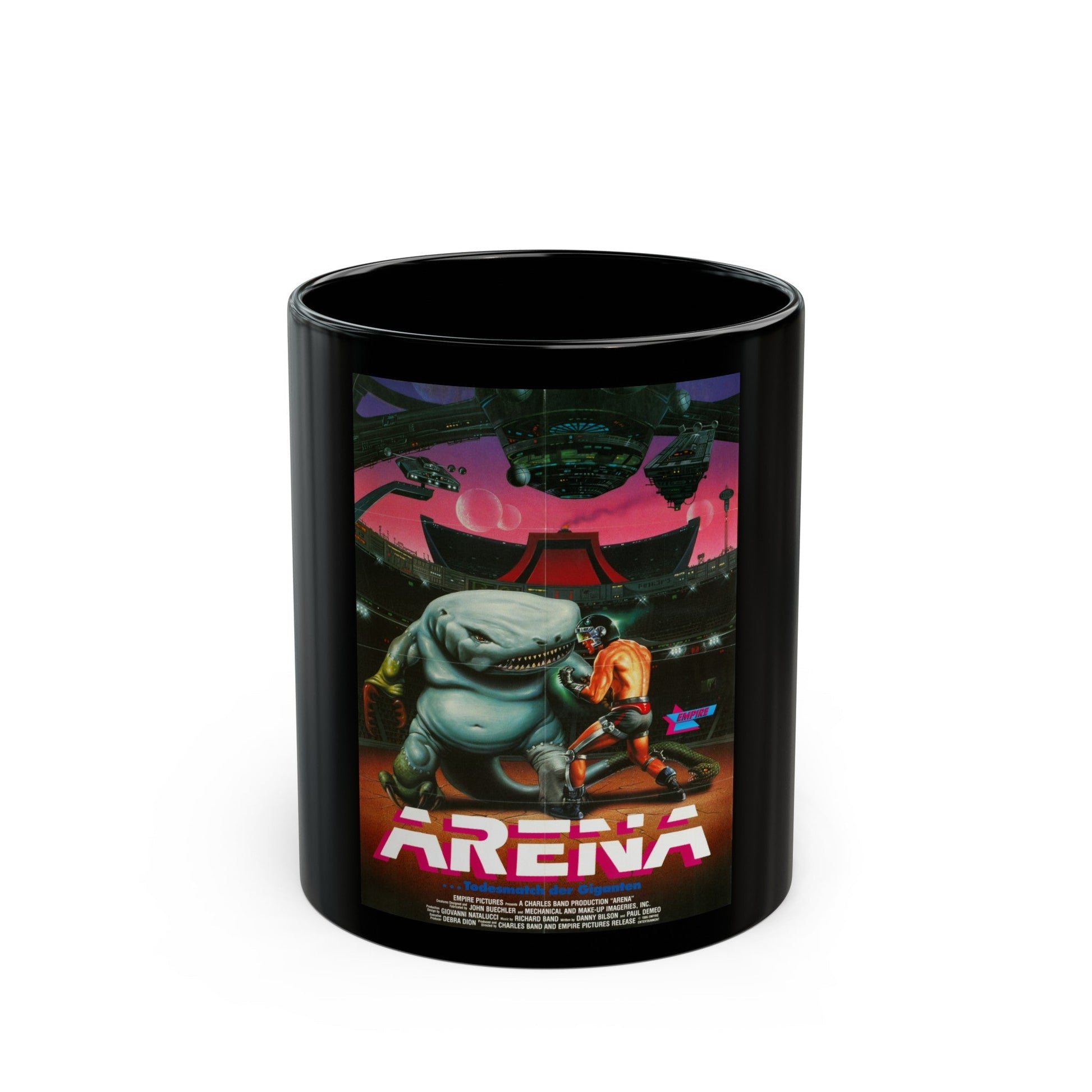 ARENA (GERMAN) 1989 Movie Poster - Black Coffee Mug-11oz-The Sticker Space