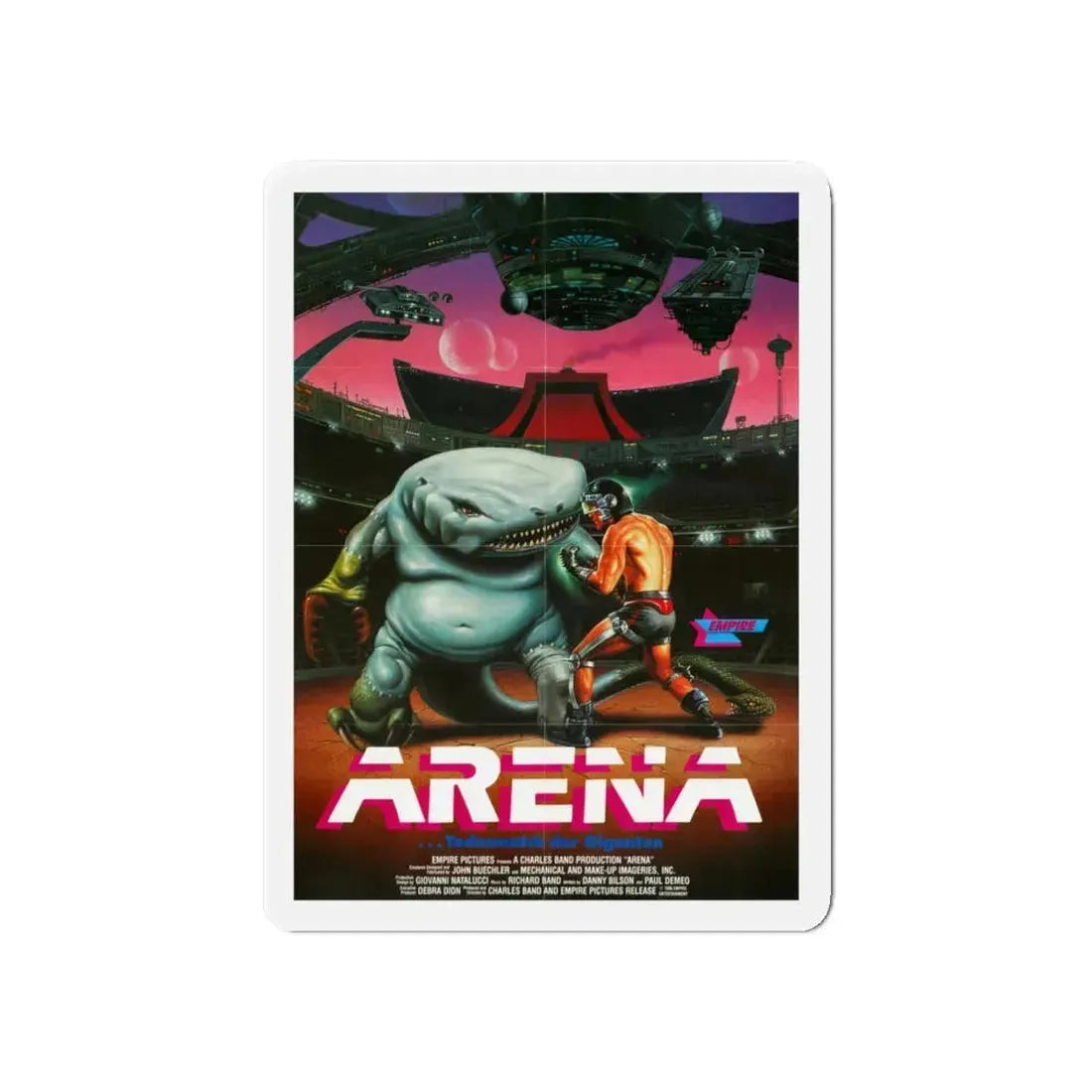 ARENA (GERMAN) 1989 Movie Poster - Refrigerator Magnet 6 Inch - The Sticker Space