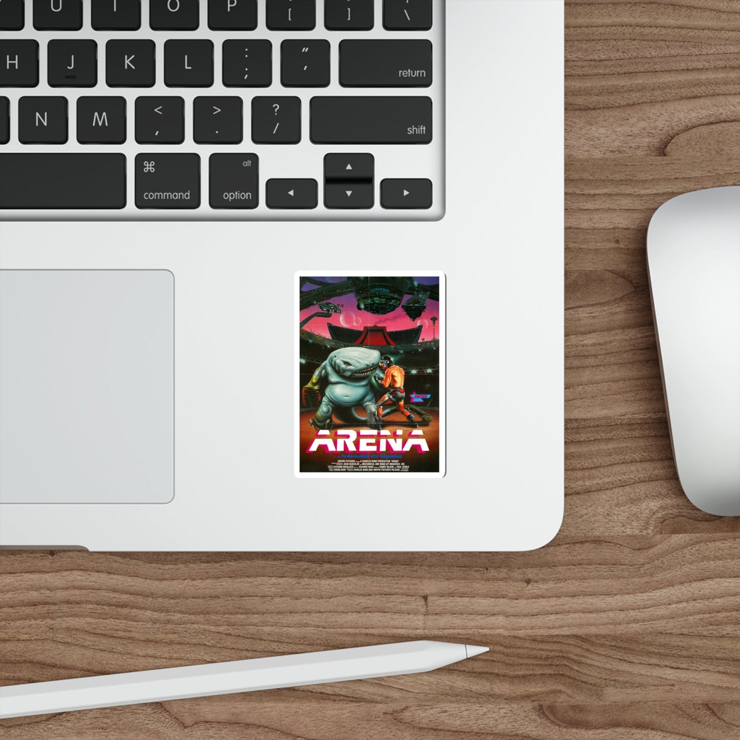 ARENA (GERMAN) 1989 Movie Poster STICKER Vinyl Die-Cut Decal-The Sticker Space