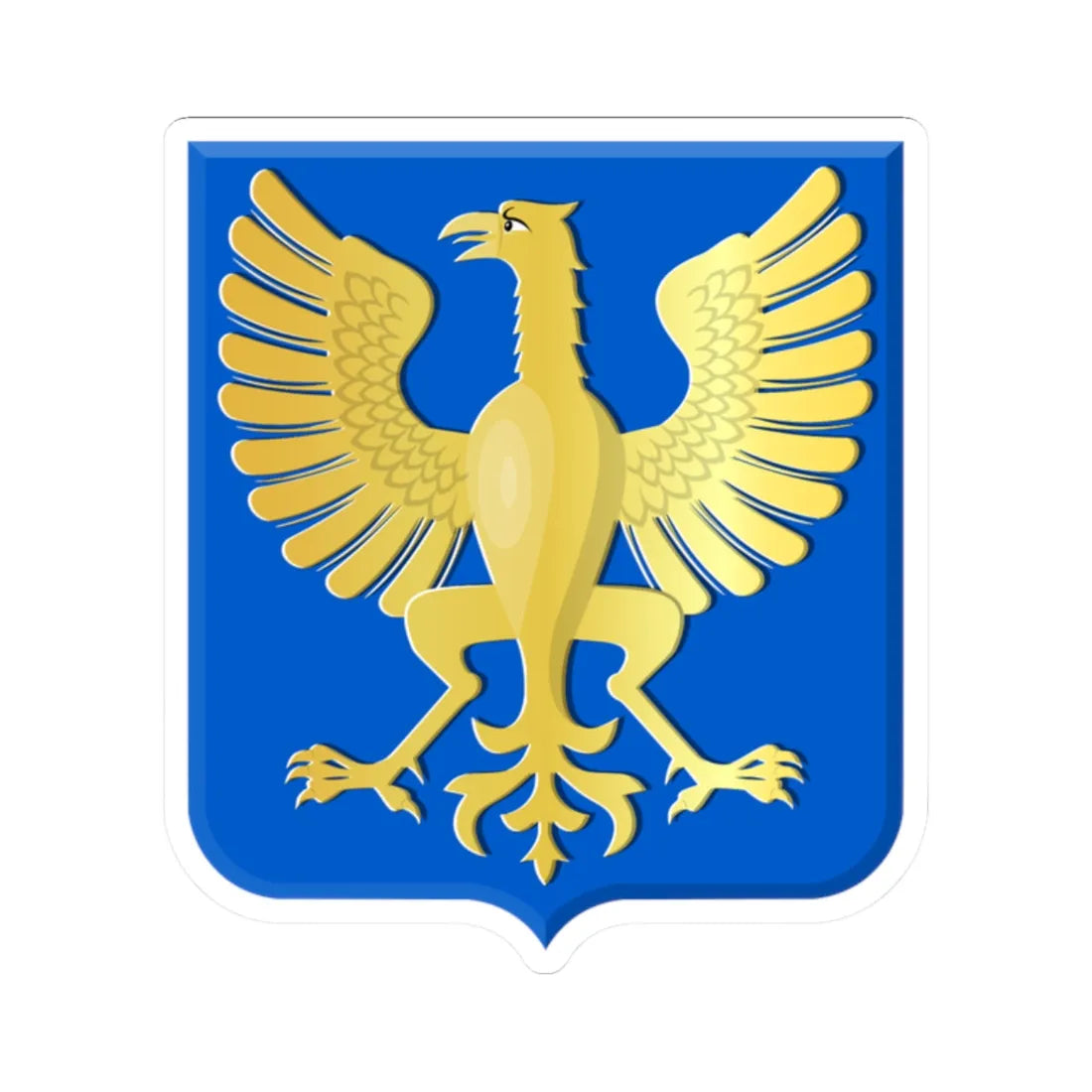 Arendonk wapen (Belgium) (Coat of Arms) STICKER Vinyl Kiss-Cut Decal 2 Inch White - The Sticker Space