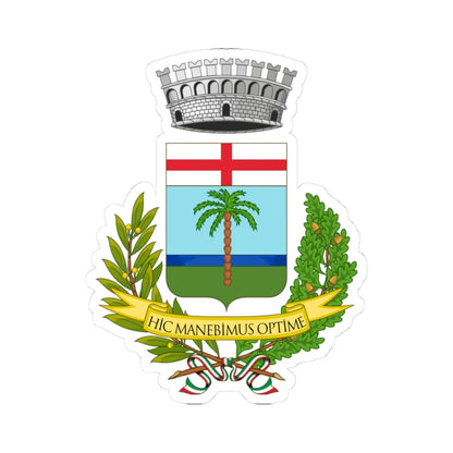 Arenzano-Stemma (Italy) (Coat of Arms) STICKER Vinyl Kiss-Cut Decal 3 Inch White - The Sticker Space