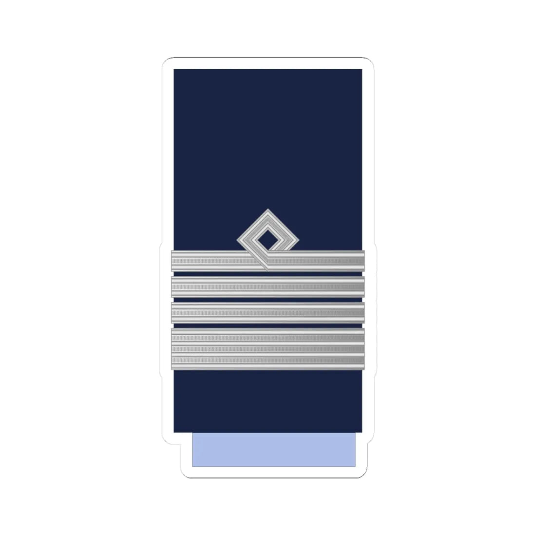 Argentina AirForce OF 4 (Argentina) (Military Rank) STICKER Vinyl Kiss-Cut Decal 3 Inch White - The Sticker Space