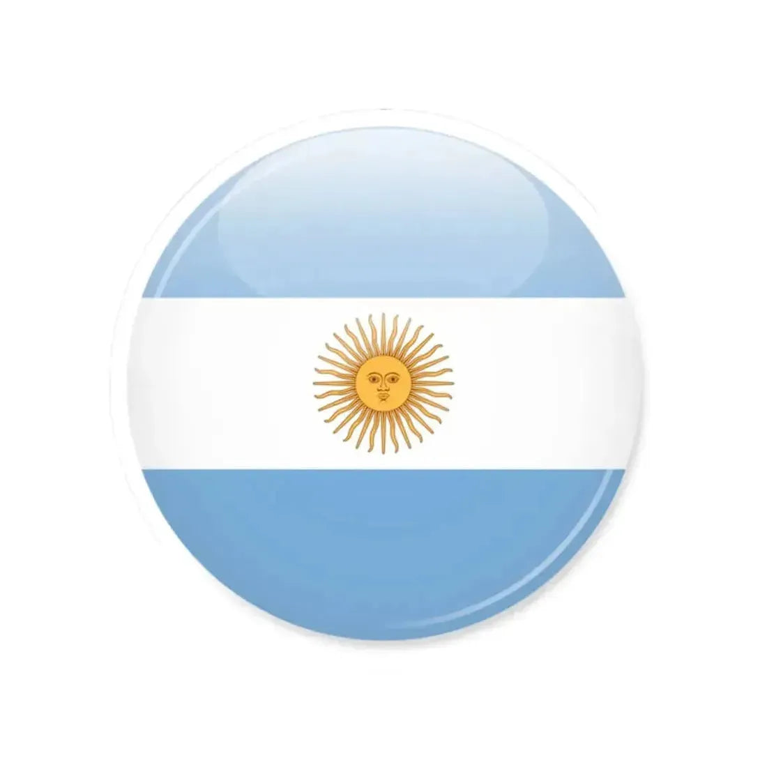 Argentina flag icon (Argentina) STICKER Vinyl Kiss-Cut Decal 2 Inch White - The Sticker Space
