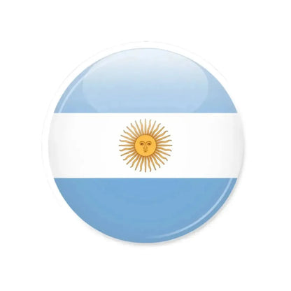 Argentina flag icon (Argentina) STICKER Vinyl Kiss-Cut Decal 2 Inch White - The Sticker Space
