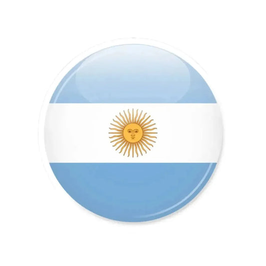 Argentina flag icon (Argentina) STICKER Vinyl Kiss-Cut Decal 2 Inch White - The Sticker Space