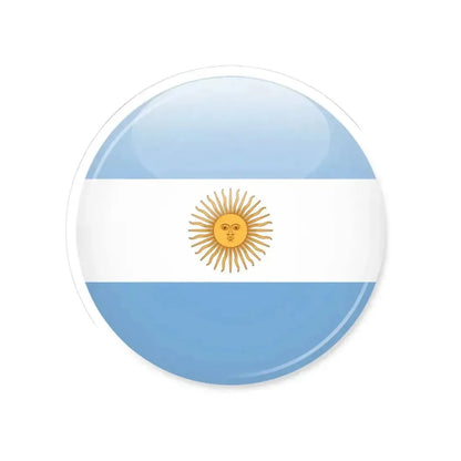 Argentina flag icon (Argentina) STICKER Vinyl Kiss-Cut Decal 3 Inch White - The Sticker Space