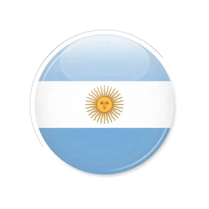 Argentina flag icon (Argentina) STICKER Vinyl Kiss-Cut Decal 6 Inch White - The Sticker Space