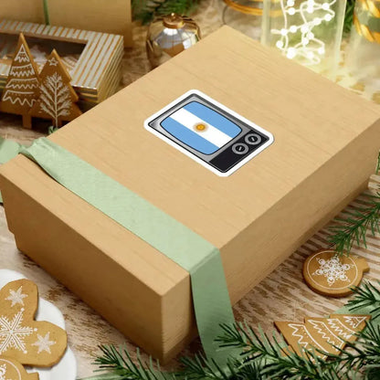 Argentina flag tv (Argentina) STICKER Vinyl Kiss-Cut Decal - The Sticker Space