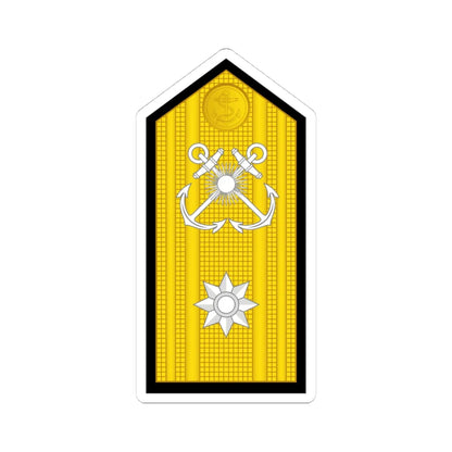 Argentina Navy OF 6 (Argentina) (Military Rank) STICKER Vinyl Kiss-Cut Decal 4 Inch White - The Sticker Space