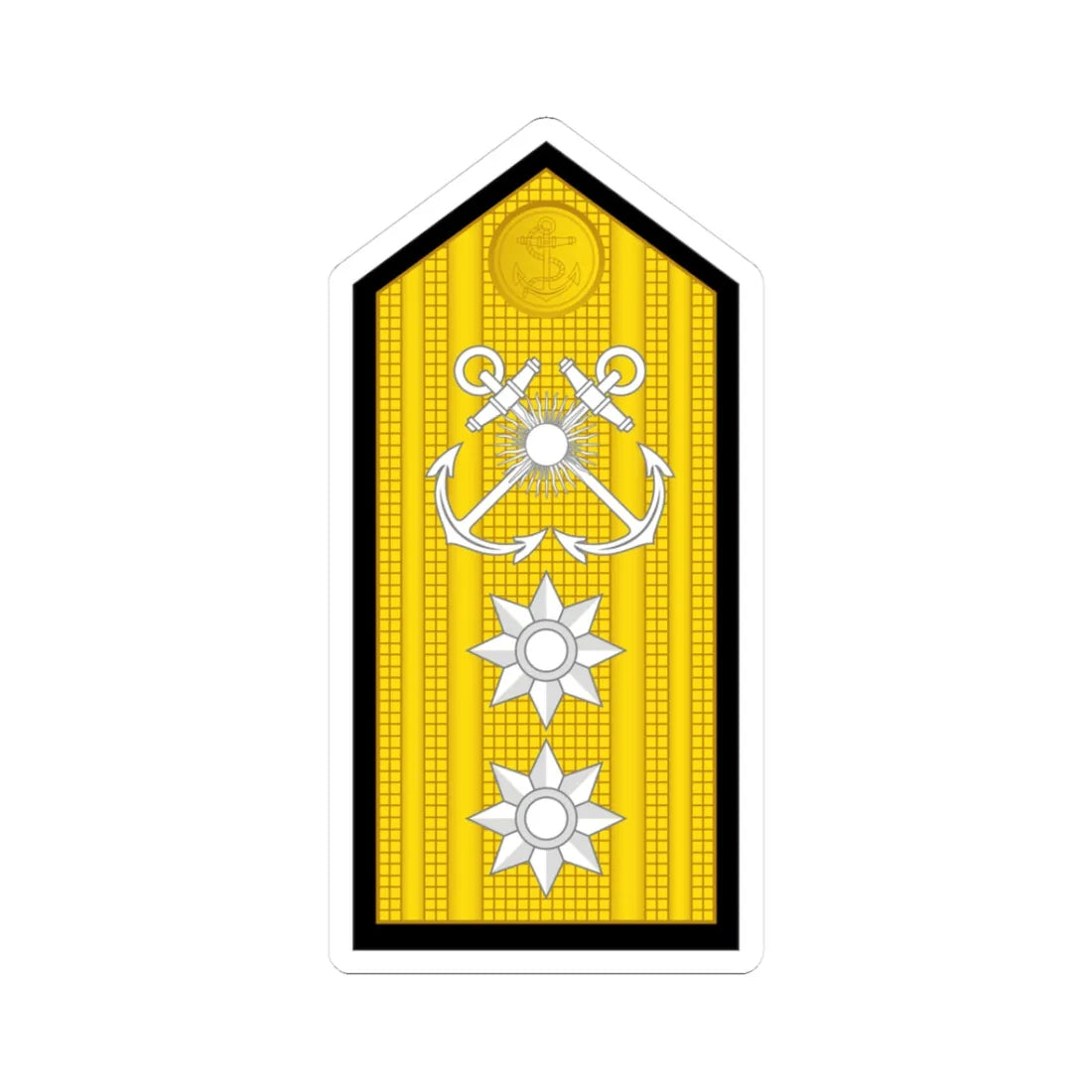 Argentina Navy OF 7 (Argentina) (Military Rank) STICKER Vinyl Kiss-Cut Decal 3 Inch White - The Sticker Space