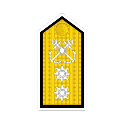 Argentina Navy OF 7 (Argentina) (Military Rank) STICKER Vinyl Kiss-Cut Decal 3 Inch White - The Sticker Space