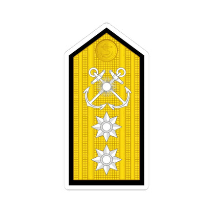 Argentina Navy OF 7 (Argentina) (Military Rank) STICKER Vinyl Kiss-Cut Decal 4 Inch White - The Sticker Space