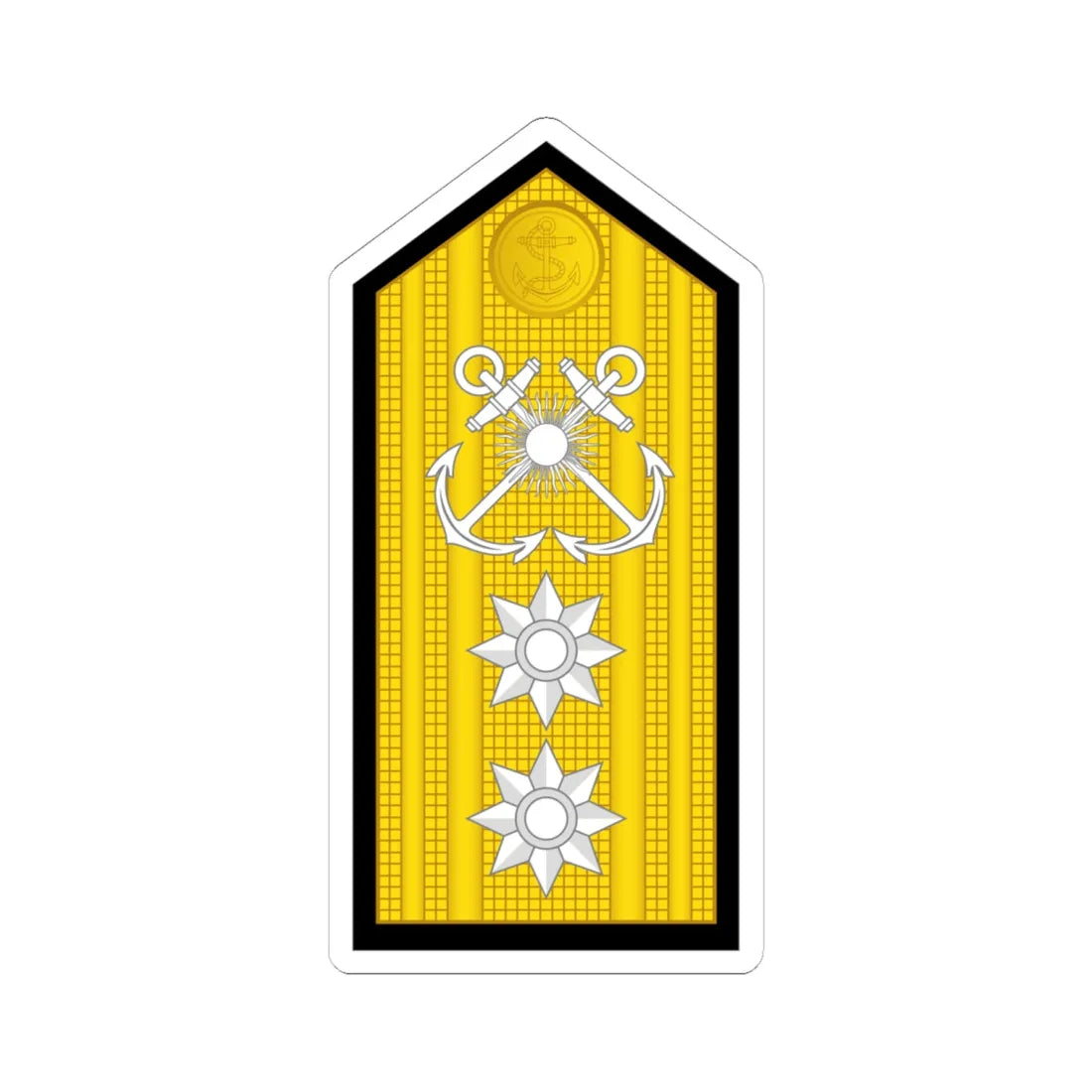 Argentina Navy OF 7 (Argentina) (Military Rank) STICKER Vinyl Kiss-Cut Decal 6 Inch White - The Sticker Space