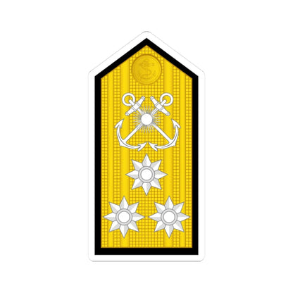 Argentina Navy OF 8 (Argentina) (Military Rank) STICKER Vinyl Kiss-Cut Decal 3 Inch White - The Sticker Space