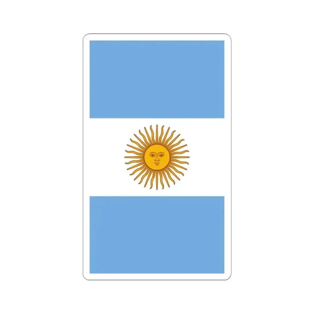 Argentine Naval Aviation fin flash (Argentina) STICKER Vinyl Kiss-Cut Decal 2 Inch White - The Sticker Space