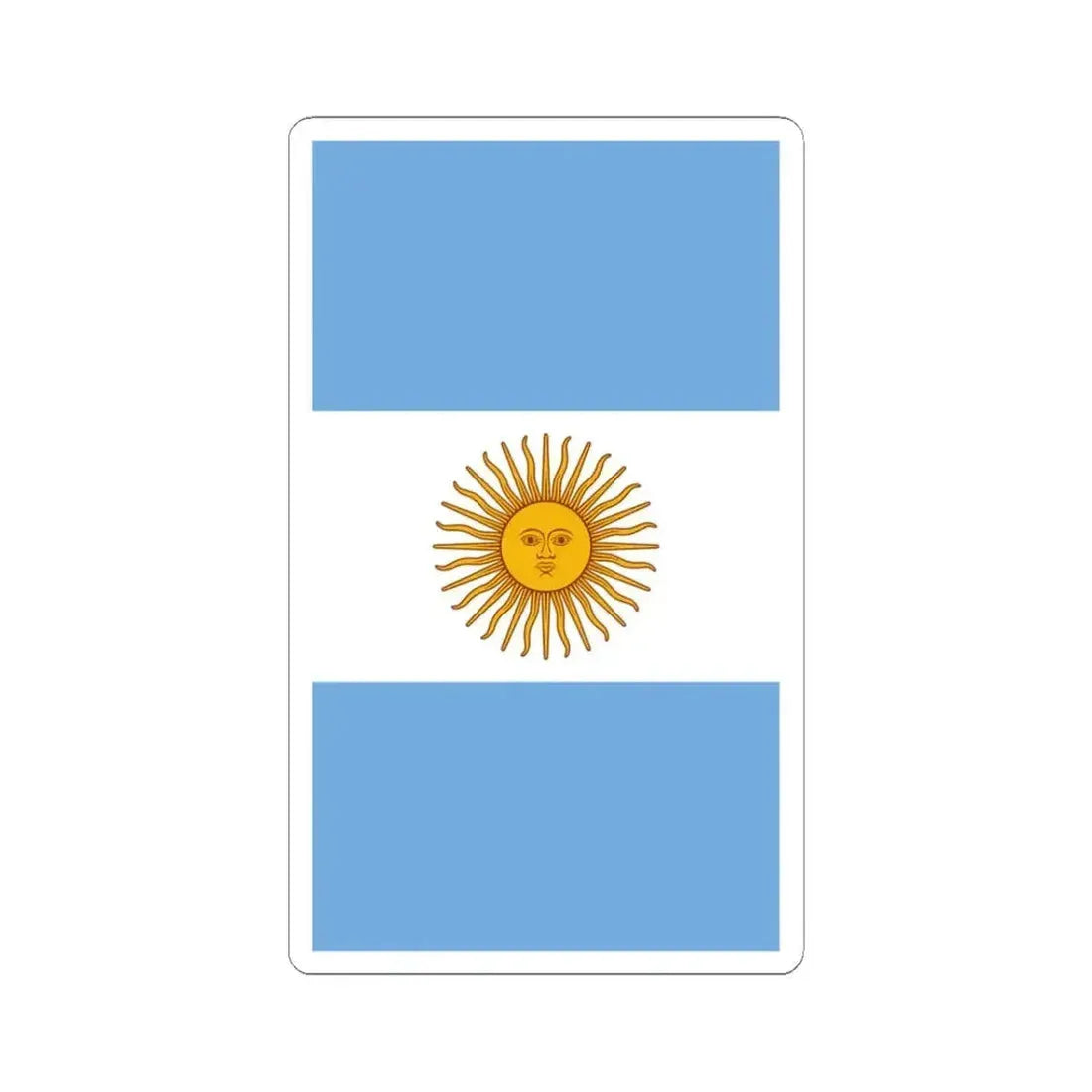 Argentine Naval Aviation fin flash (Argentina) STICKER Vinyl Kiss-Cut Decal 3 Inch White - The Sticker Space