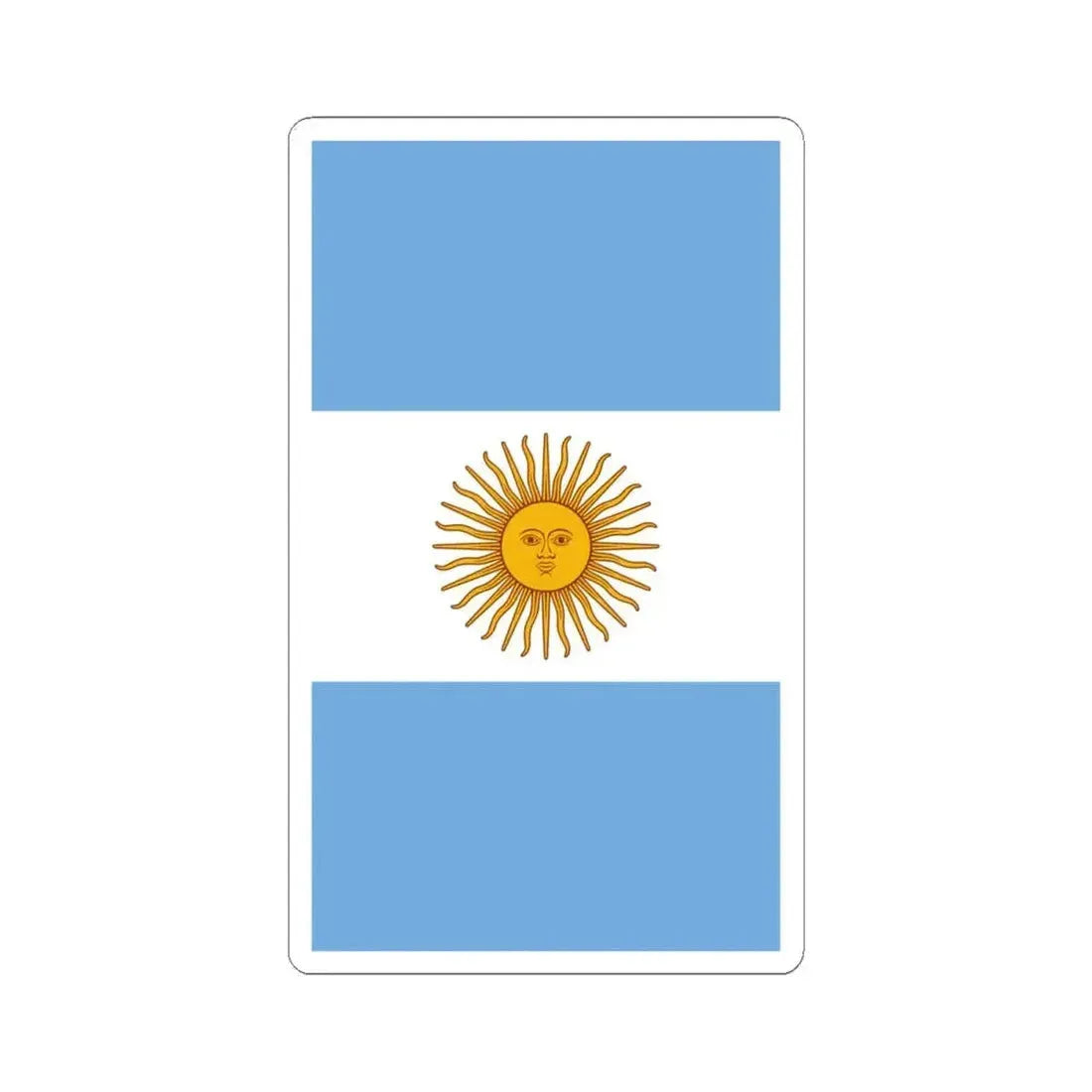 Argentine Naval Aviation fin flash (Argentina) STICKER Vinyl Kiss-Cut Decal 4 Inch White - The Sticker Space