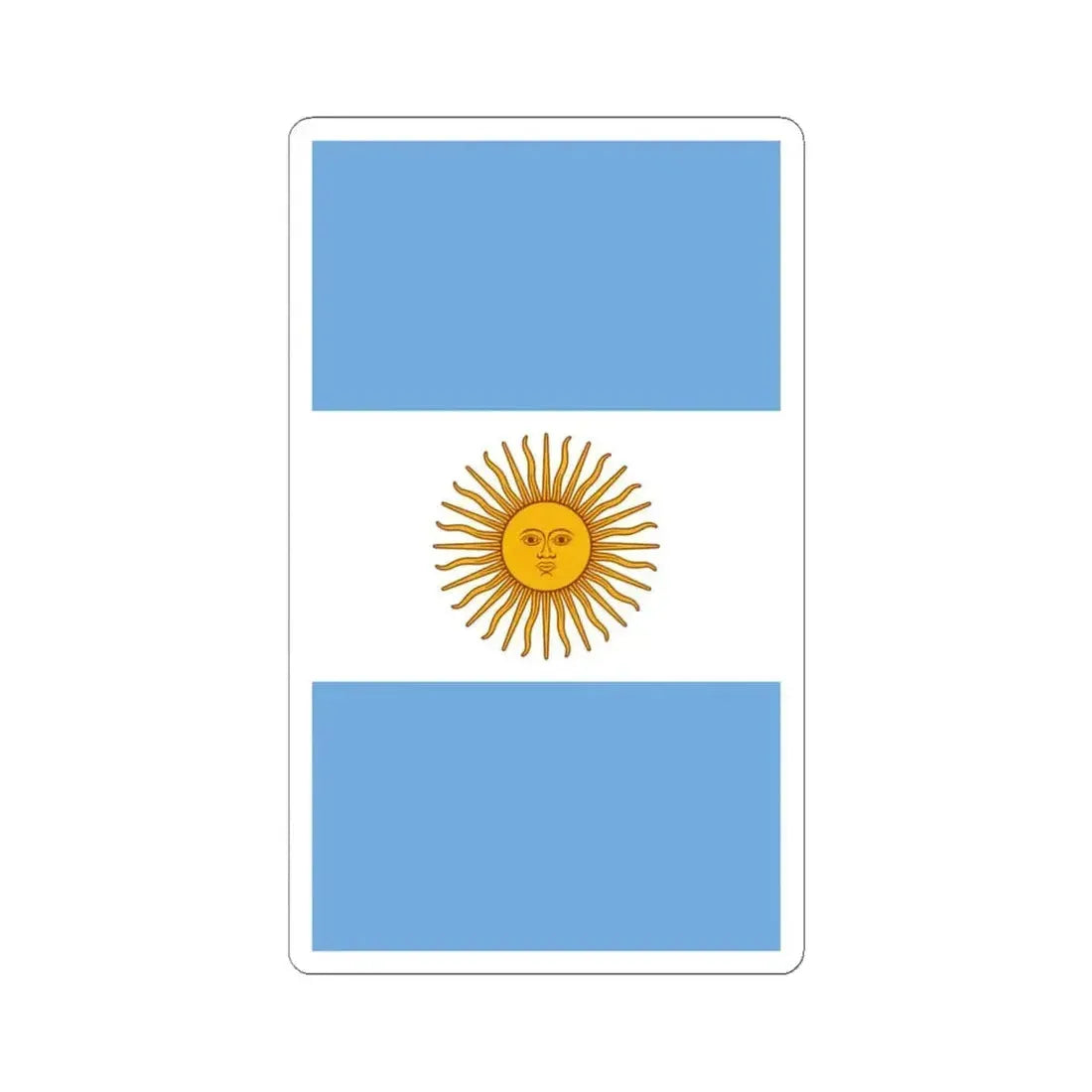 Argentine Naval Aviation fin flash (Argentina) STICKER Vinyl Kiss-Cut Decal 6 Inch White - The Sticker Space