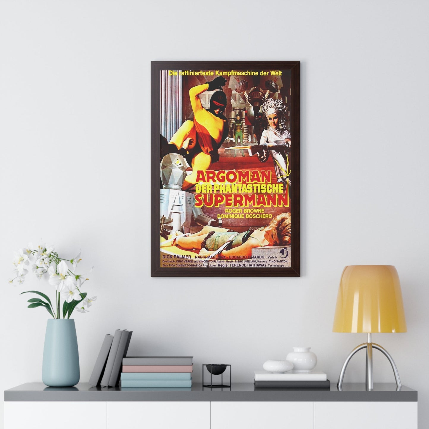 ARGOMAN THE FANTASTIC SUPERMAN 1967 - Framed Movie Poster-The Sticker Space