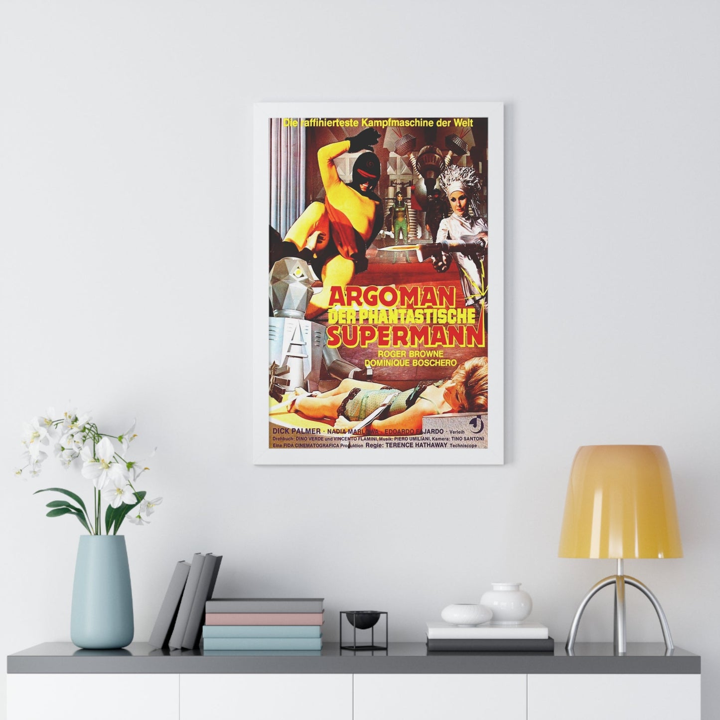 ARGOMAN THE FANTASTIC SUPERMAN 1967 - Framed Movie Poster-The Sticker Space