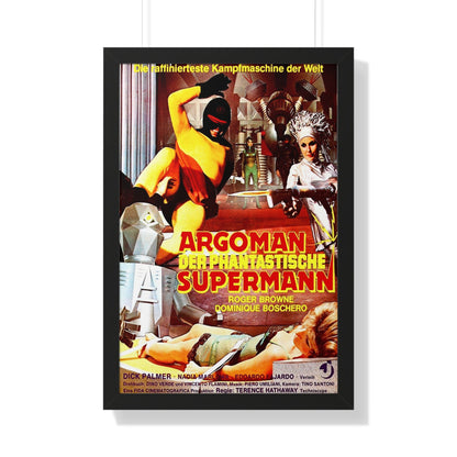 ARGOMAN THE FANTASTIC SUPERMAN 1967 - Framed Movie Poster-20" x 30"-The Sticker Space