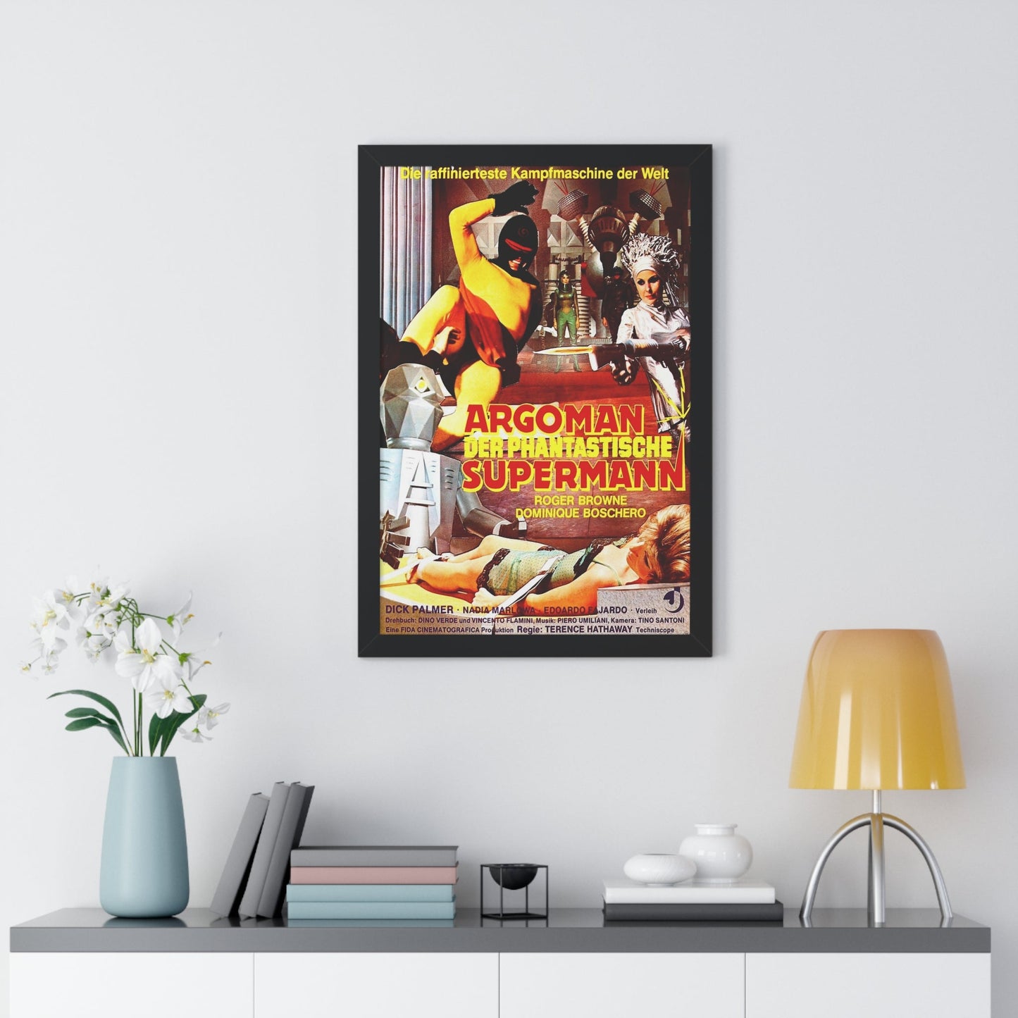 ARGOMAN THE FANTASTIC SUPERMAN 1967 - Framed Movie Poster-The Sticker Space