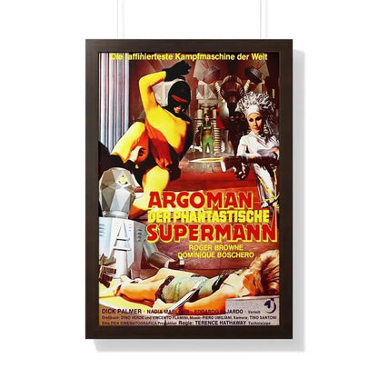 ARGOMAN THE FANTASTIC SUPERMAN 1967 - Framed Movie Poster - The Sticker Space