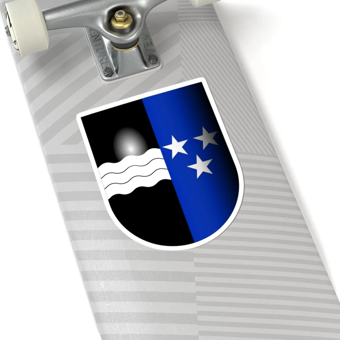 Argovie-coat of arms 3d (Switzerland) (Coat of Arms) STICKER Vinyl Kiss-Cut Decal - The Sticker Space