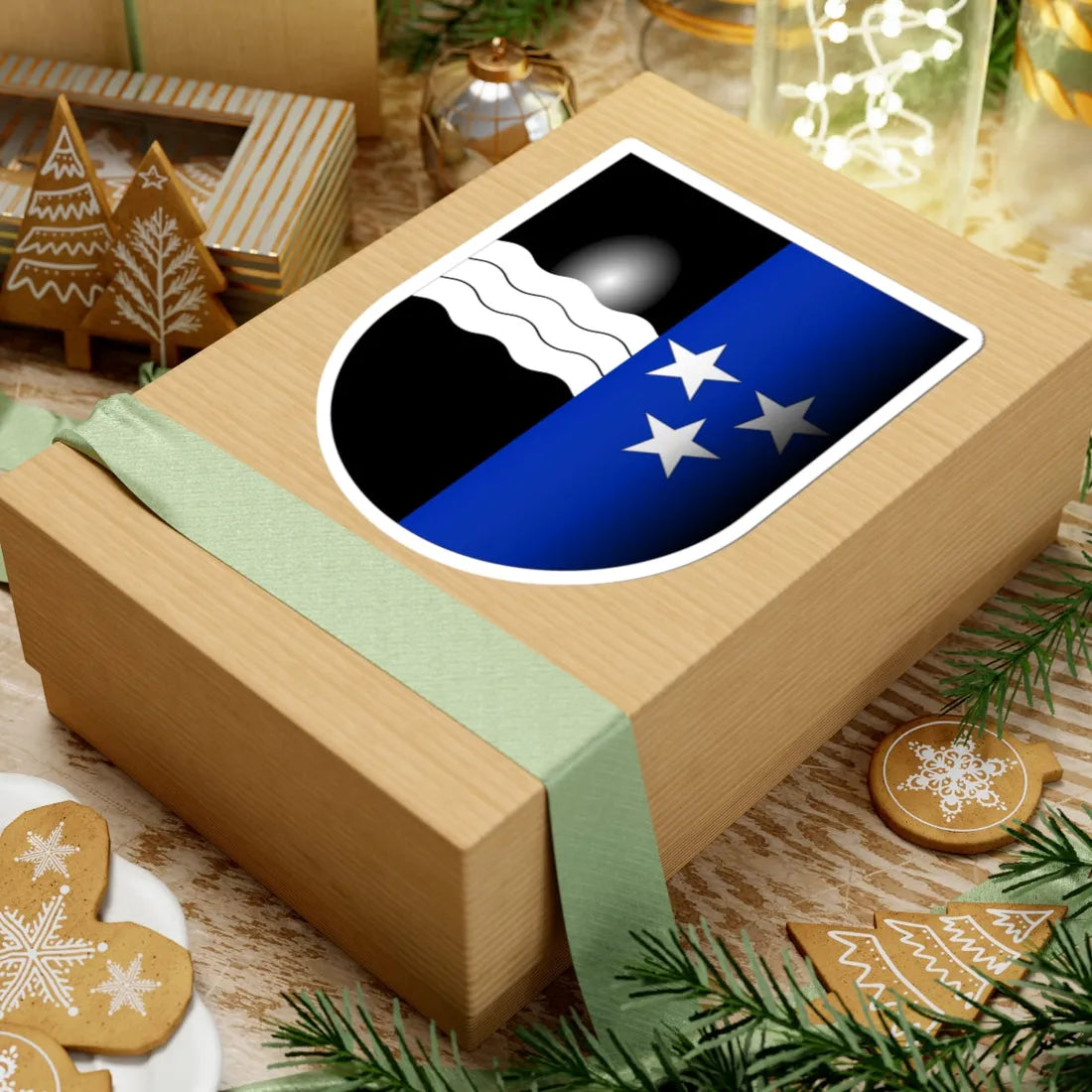 Argovie-coat of arms 3d (Switzerland) (Coat of Arms) STICKER Vinyl Kiss-Cut Decal - The Sticker Space