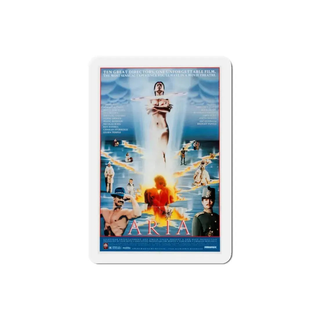Aria 1988 Movie Poster Refrigerator Magnet 2 Inch - The Sticker Space