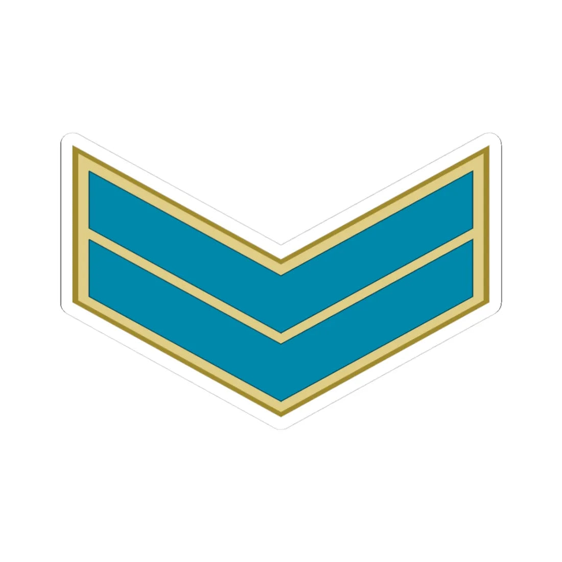 Arif   Egyptian Air Force (Egypt) (Military Rank) STICKER Vinyl Kiss-Cut Decal 3 Inch White - The Sticker Space