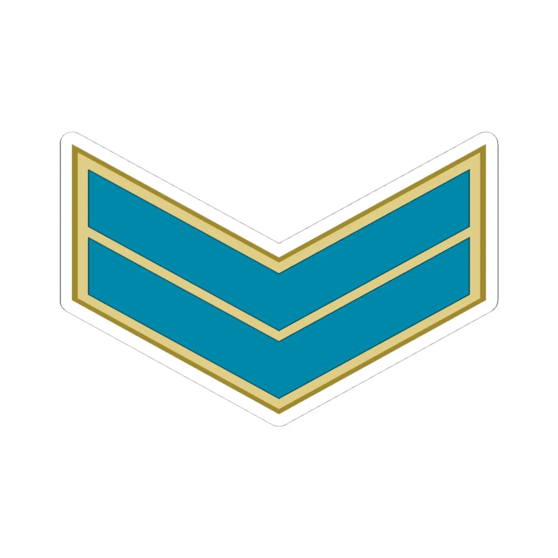 Arif   Egyptian Air Force (Egypt) (Military Rank) STICKER Vinyl Kiss-Cut Decal 4 Inch White - The Sticker Space